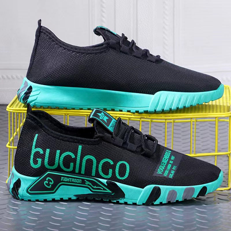 Men's shoes New spring sports shoes Men's fashion casual casual casual breathable junior high school running men's shoes