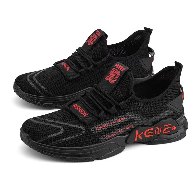 √2022 Summer breathable men's casual old Beijing cloth shoes men's fashion Korean sports running shoes