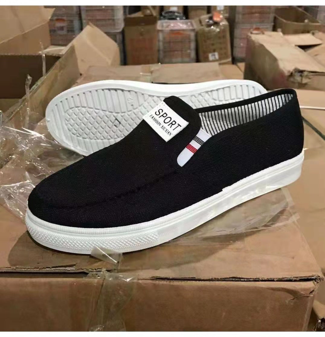 √2022 Summer breathable men's casual old Beijing cloth shoes men's fashion Korean sports running shoes