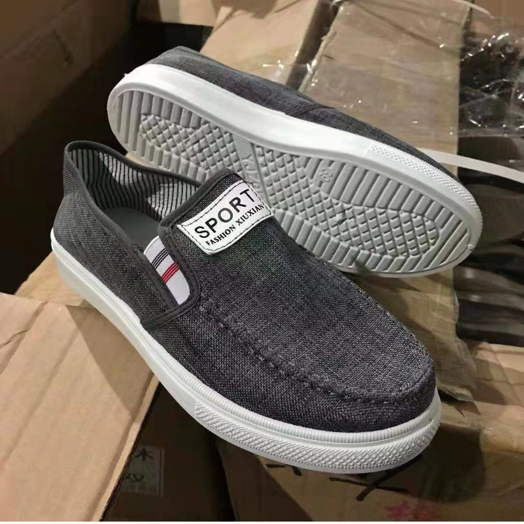 √2022 Summer breathable men's casual old Beijing cloth shoes men's fashion Korean sports running shoes