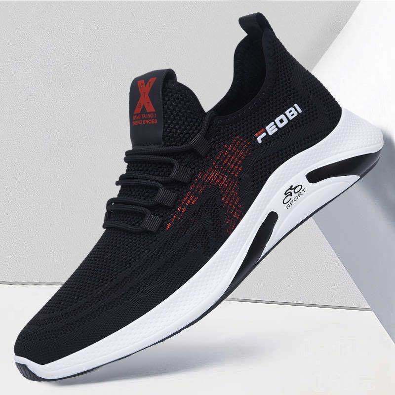 New style Korean fashion men's shoes in autumn and winter, mesh red casual breathable sneakers, deodorant runway men's shoes