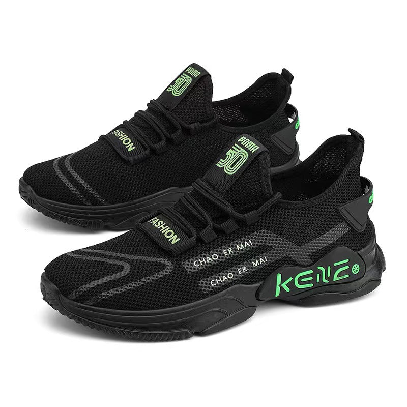 √2022 Summer breathable men's casual old Beijing cloth shoes men's fashion Korean sports running shoes