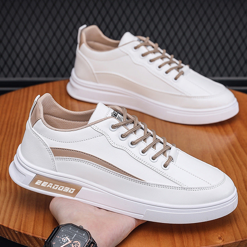 Men's shoes autumn breathable sports casual shoes 2022 new trend shoes leather white shoes soft sole shoes men's shoes