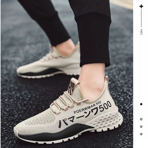 2021 New Men's Shoes Casual Korean Autumn Breathable Running Shoes Cloth Shoes Antiodorous Wear resistant Damp Shoes Casual Sports Shoes