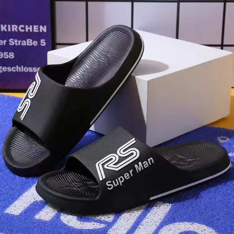 2022 New Style Slippers for Men Fashion Korean Edition Non slip Quiet Soft Sole for Home Wearing Outward in Summer Thick sandals for men