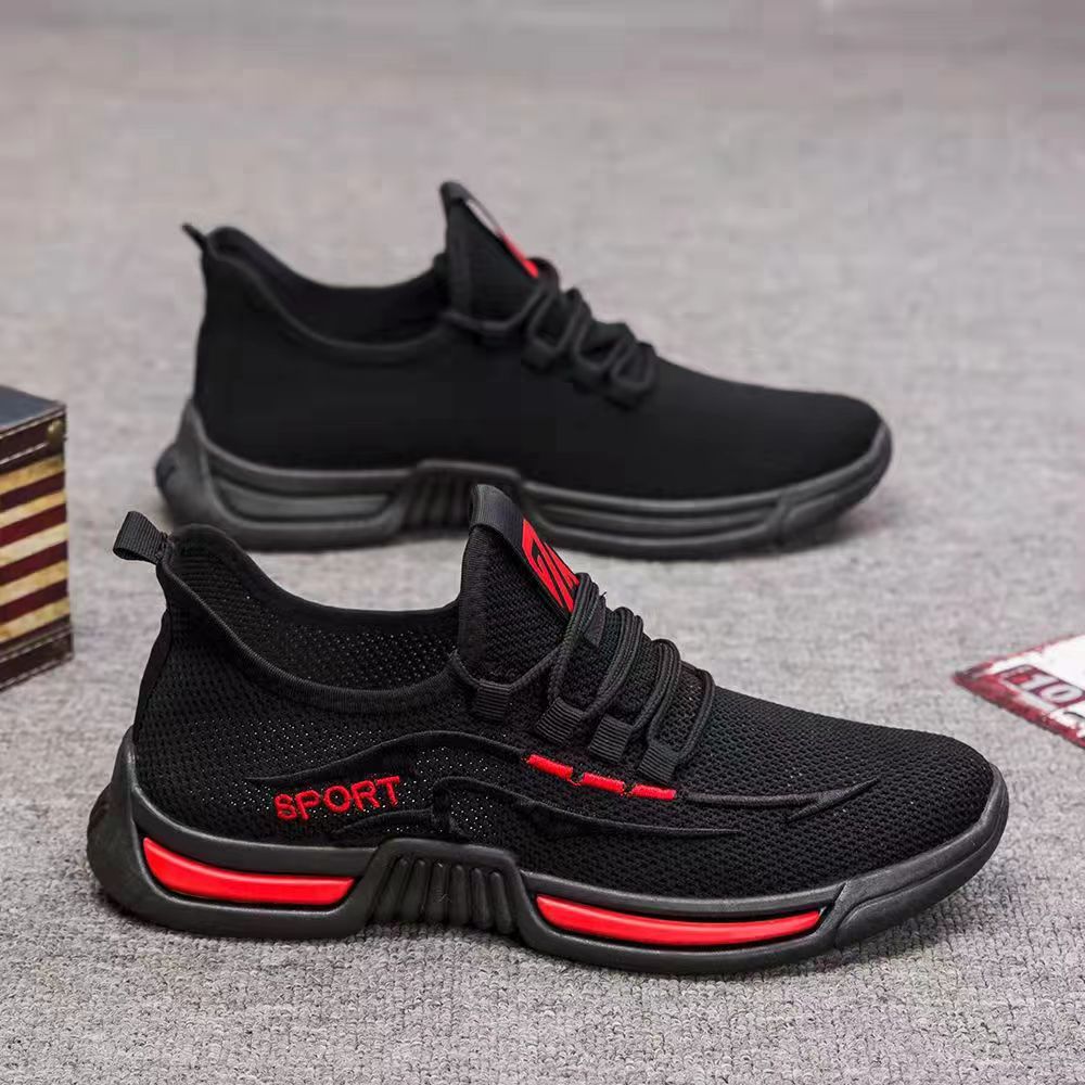 √2022 Summer breathable men's casual old Beijing cloth shoes men's fashion Korean sports running shoes