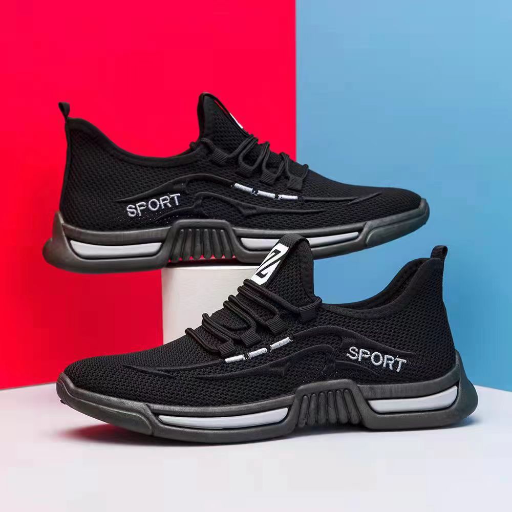 √2022 Summer breathable men's casual old Beijing cloth shoes men's fashion Korean sports running shoes