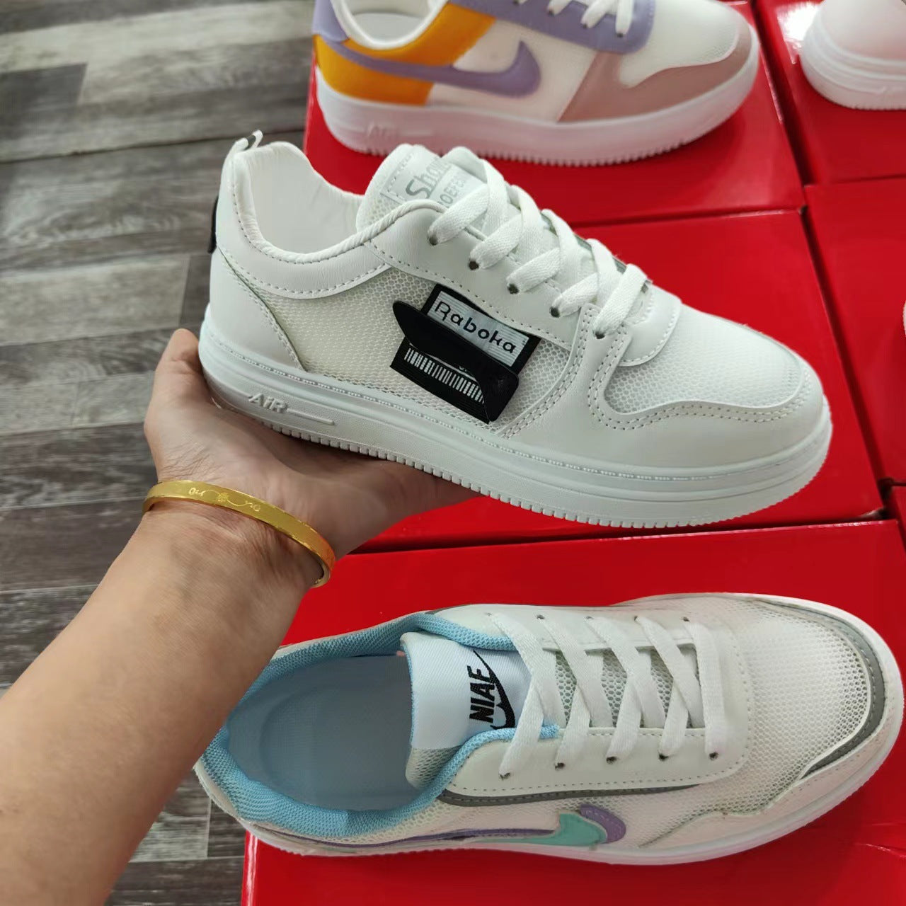 Women's shoes 2022 summer new casual breathable sports shoes popular small white shoes women's casual shoes stall source