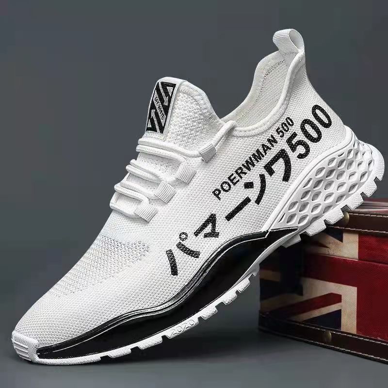 2021 New Men's Shoes Casual Korean Autumn Breathable Running Shoes Cloth Shoes Antiodorous Wear resistant Damp Shoes Casual Sports Shoes