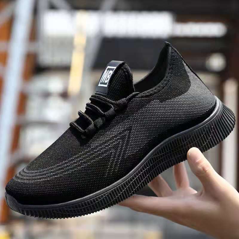 Manufacturer's new men's casual shoes, breathable sports running shoes, soft soles, fashion trends, light fly woven shoes