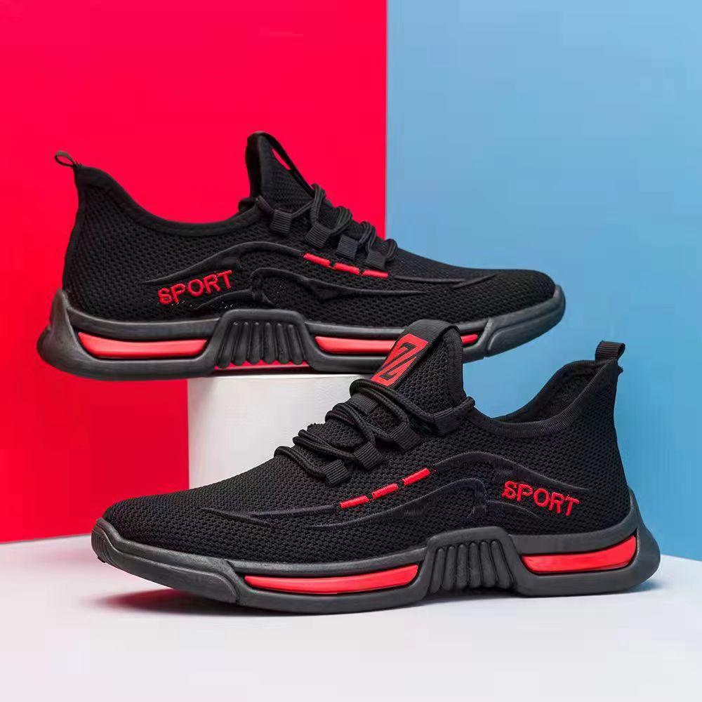 √2022 Summer breathable men's casual old Beijing cloth shoes men's fashion Korean sports running shoes