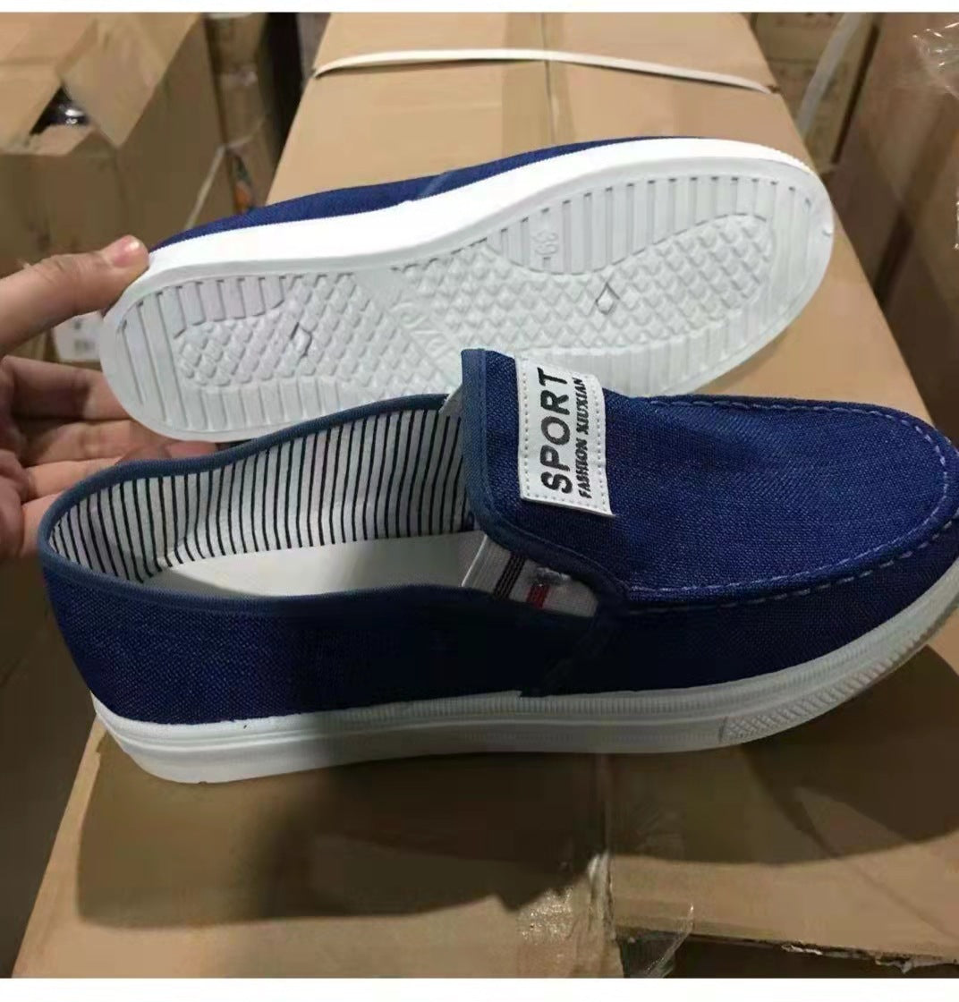 √2022 Summer breathable men's casual old Beijing cloth shoes men's fashion Korean sports running shoes