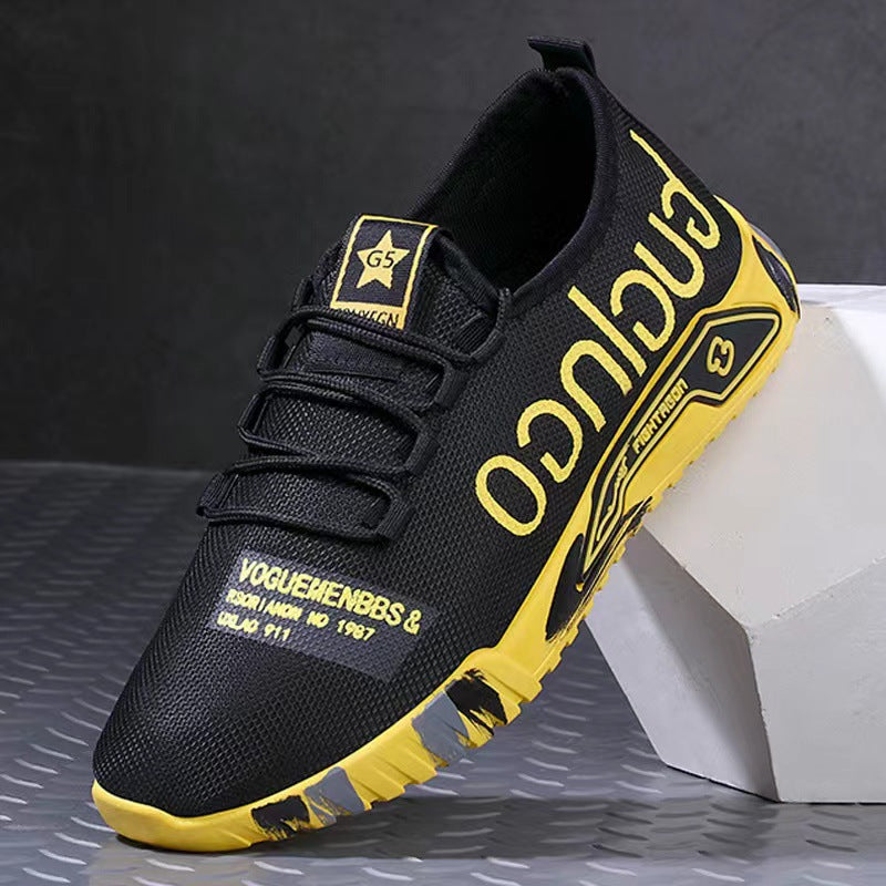 Men's shoes New spring sports shoes Men's fashion casual casual casual breathable junior high school running men's shoes