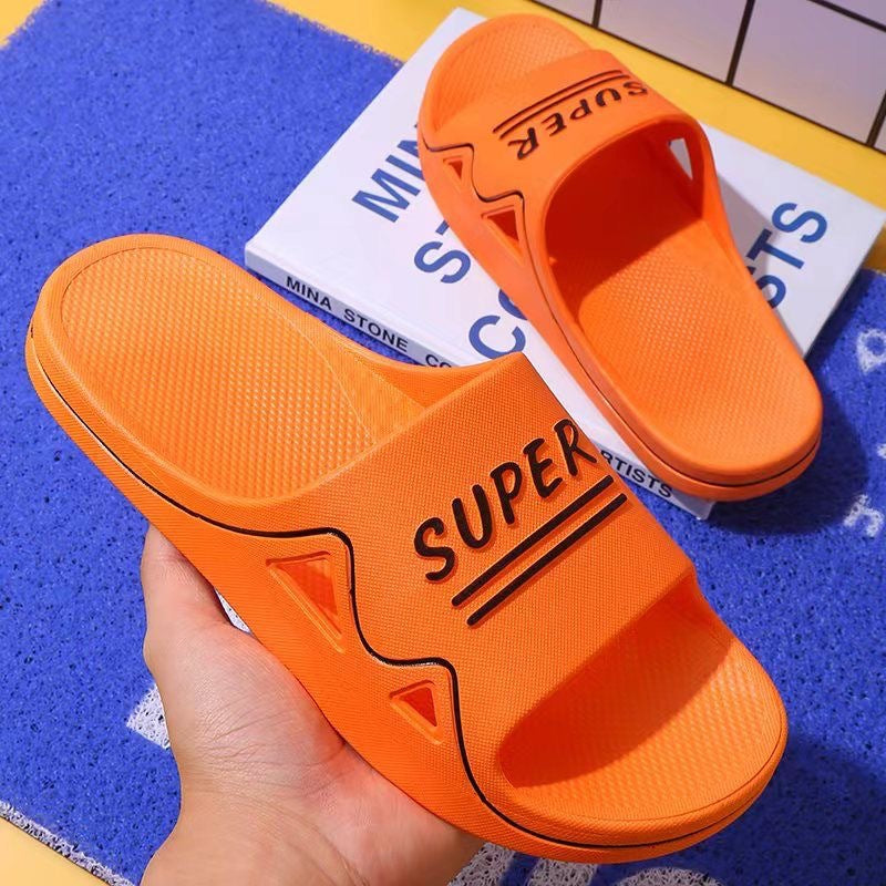 2022 New Style Slippers for Men Fashion Korean Edition Non slip Quiet Soft Sole for Home Wearing Outward in Summer Thick sandals for men