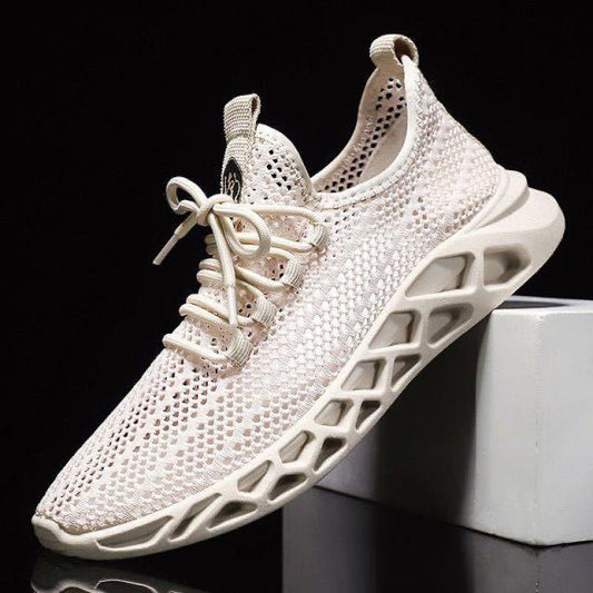 Men's shoes 2021 new summer breathable thin Korean version mesh casual sports shoes men's hollow mesh fashion shoes