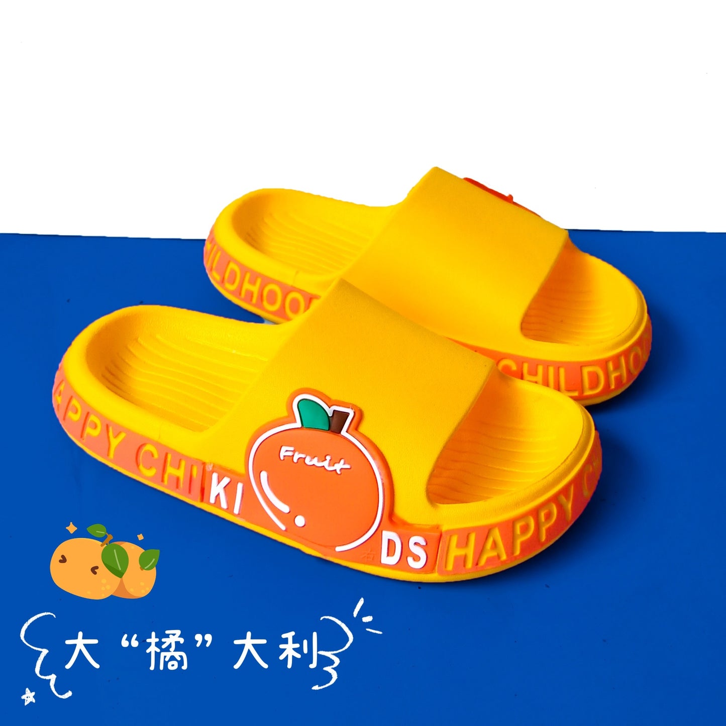 Children's slippers Summer Girl's home with antiskid lovely fruit Princess Bathroom Baby's children's sandals Summer