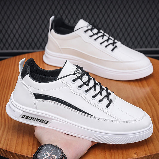 Men's shoes autumn breathable sports casual shoes 2022 new trend shoes leather white shoes soft sole shoes men's shoes