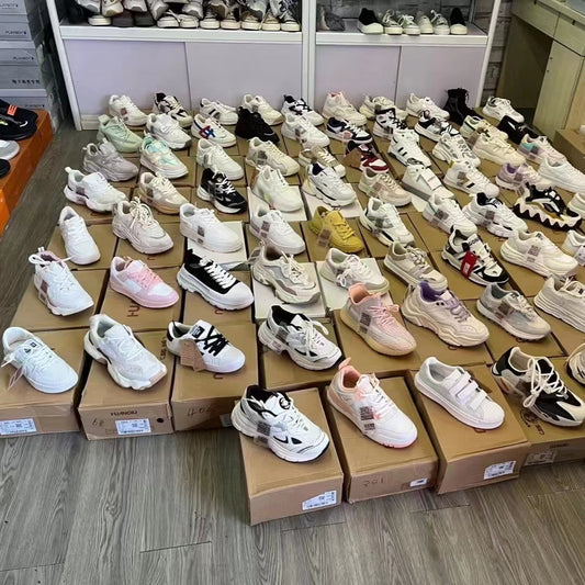 【Men's and women's sneakers wholesale】Night market stall shoes wholesale source sneakers, daddy shoes, casual shoes supply